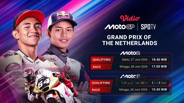 Moto3 & Moto2 Grand Prix of Netherlands 2026: Siasat Mekanik Menaklukkan Seri Klasik Hanya di Vidio