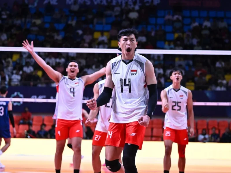 Timnas Voli Putra Indonesia Kalahkan Thailand 3-2 di AVC Cup 2026