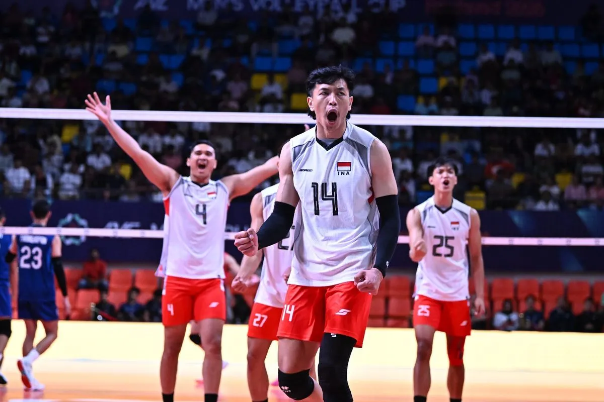 Timnas Voli Putra Indonesia Kalahkan Thailand 3-2 di AVC Cup 2026