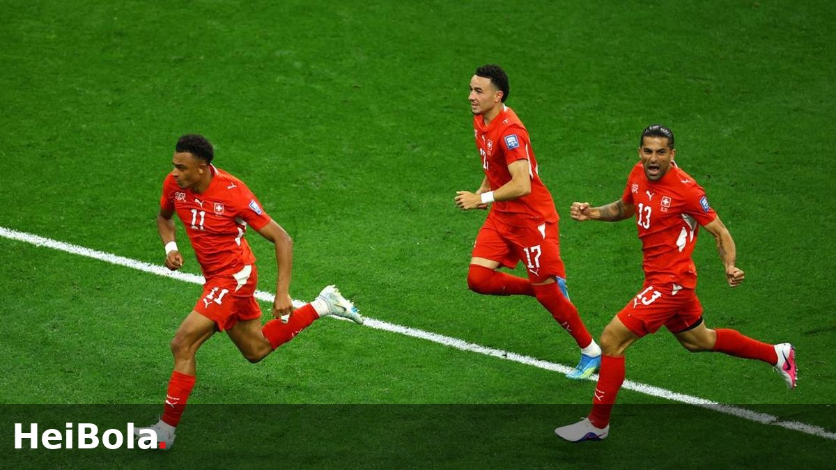 Swiss Melaju ke 16 Besar Piala Dunia 2026 Usai Kalahkan Aljazair 2-0